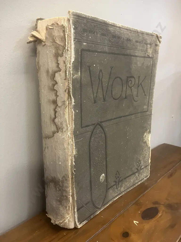 WORK: An Illustrated Magazine of Practice... Francis Young (Editor) 1891 First Edition Hardcover, Publisher Cassell (AF) Image 1++