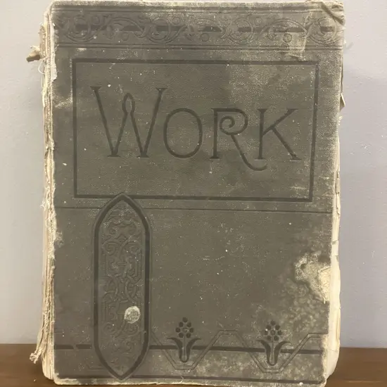 WORK: An Illustrated Magazine of Practice... Francis Young (Editor) 1891 First Edition Hardcover, Publisher Cassell (AF)
