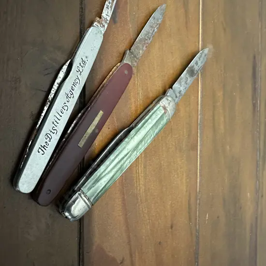 Vintage Pocket Knives x3 Including Sheffield Richards Etc