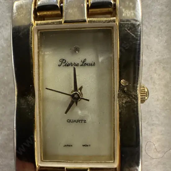 Vintage Gold Tone Ladies Quartz 'Piere Louis' Watch