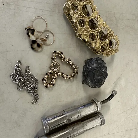 Selection Of Costume Jewellery, Vintage Vatlock Automatic Blow Lamp Etc