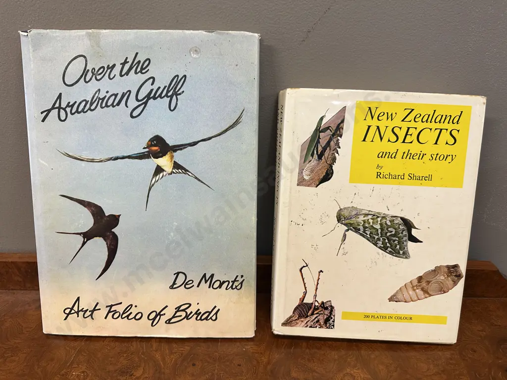 NZ Insects & Their Story By Richard Sharrell 1971 First Edition Hard Cover With OverThe Arabian Gulf De Monts Art Folio Image 1++