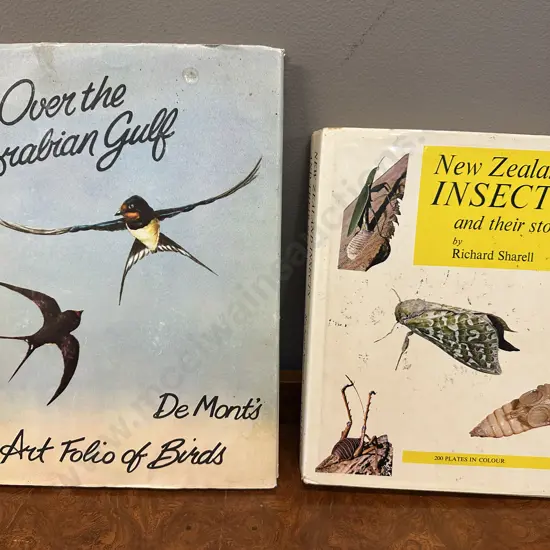 NZ Insects & Their Story By Richard Sharrell 1971 First Edition Hard Cover With OverThe Arabian Gulf De Monts Art Folio