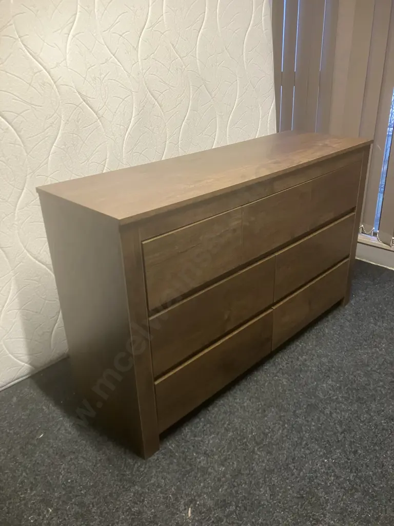 7 Drawer Lowboy. H74 W120 D40cm Image 1++