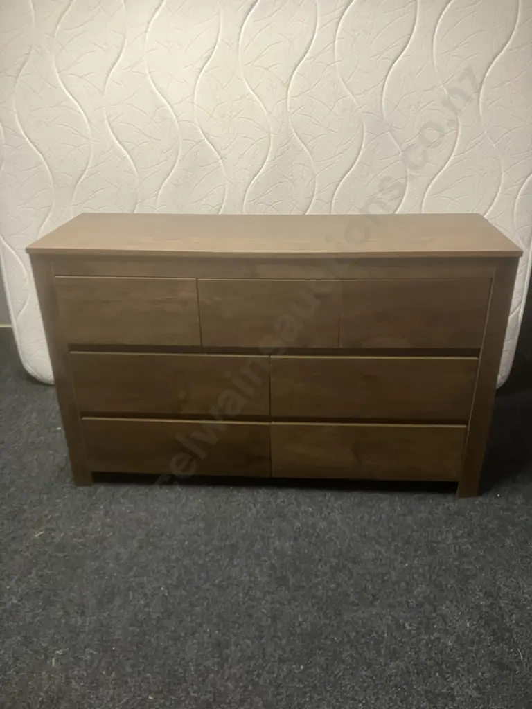7 Drawer Lowboy. H74 W120 D40cm Image 1++