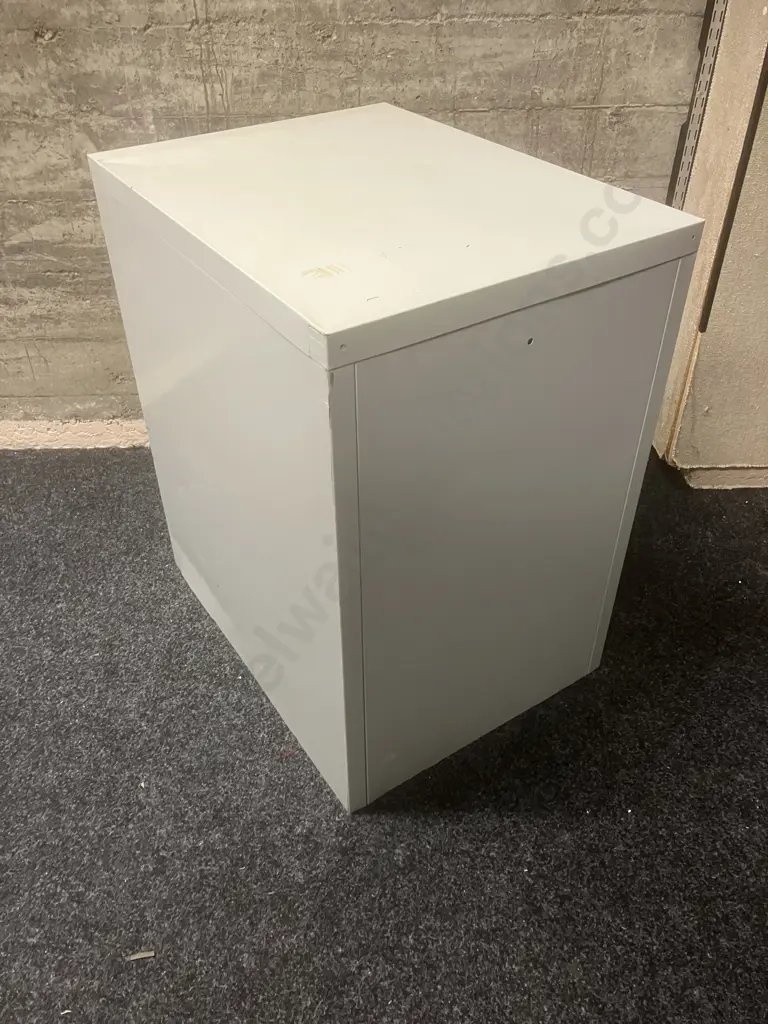 Precision Grey Metal 2 Drawer Filing Cabinet Image 1++