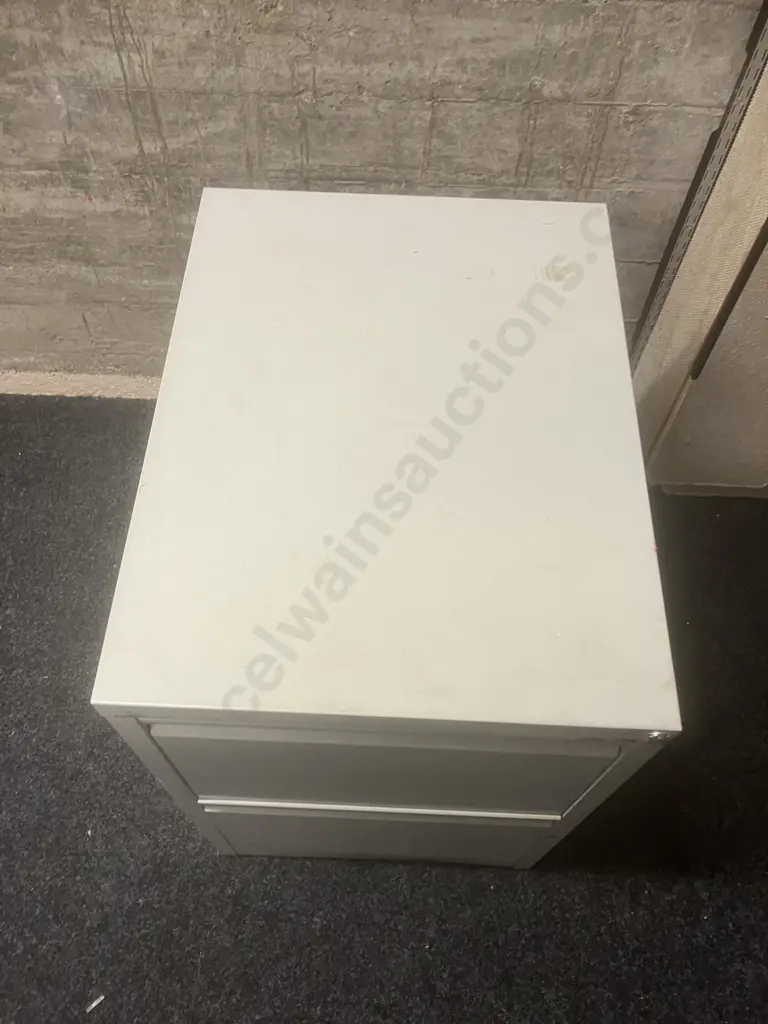 Precision Grey Metal 2 Drawer Filing Cabinet Image 1++