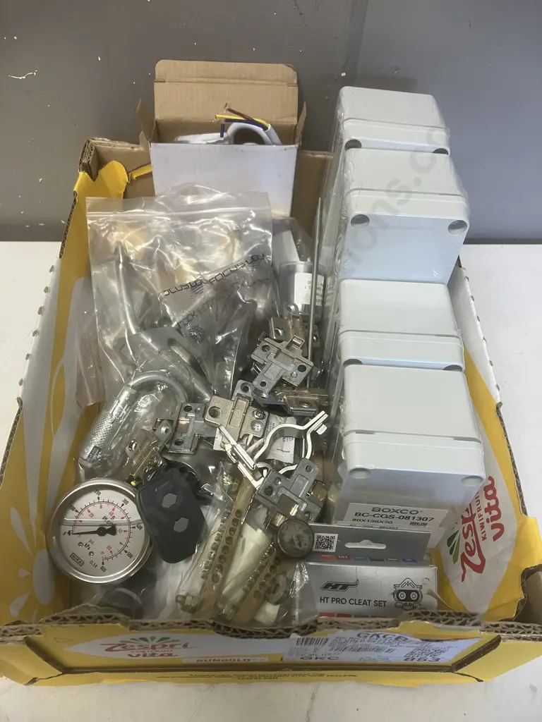 Box lot Electrical, Hardware Etc Image 1++