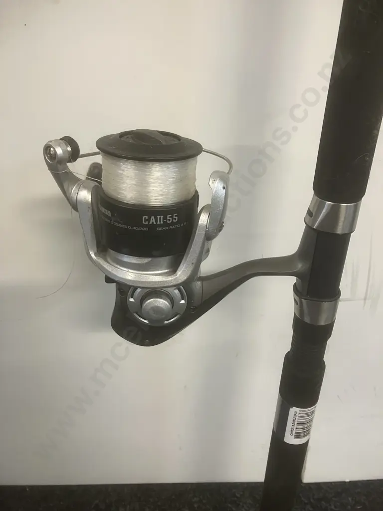 Okuma Cascade II 8.0" / 240cm 6-10kg 2 Piece Spin Rod With Okuma CAll-55 Spin Reel With Line Image 1++