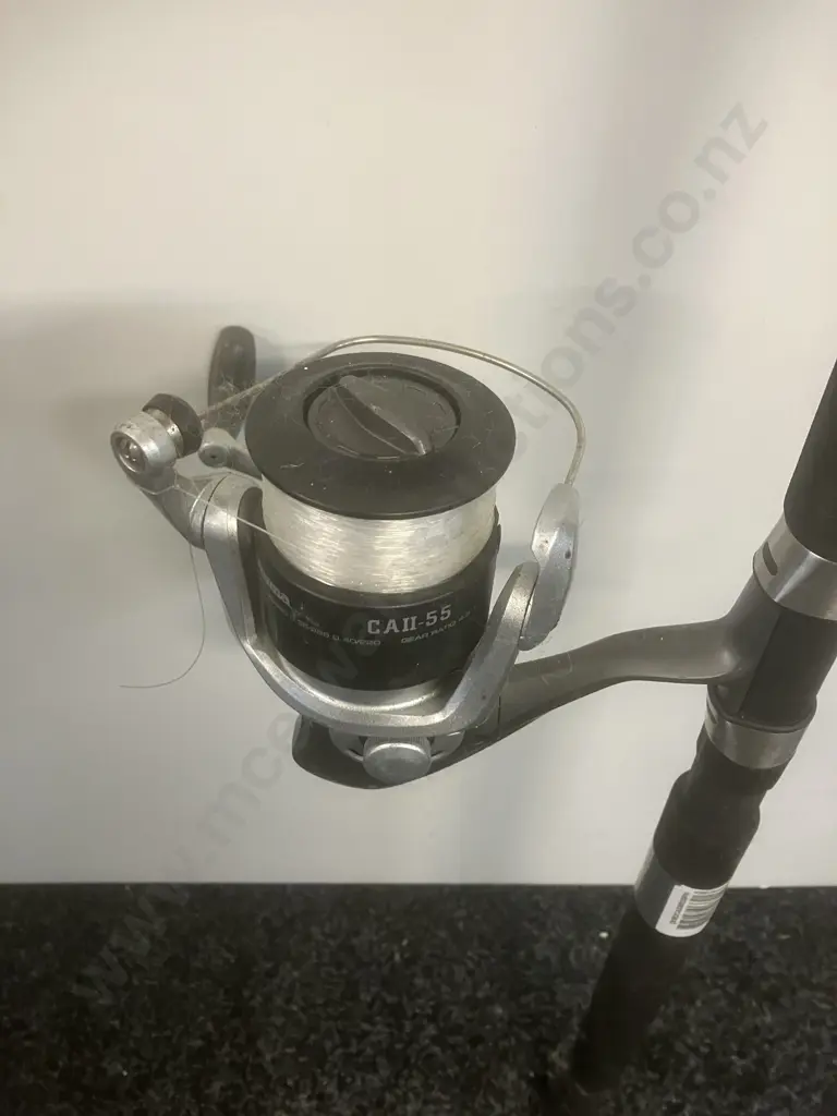 Okuma Cascade II 8.0" / 240cm 6-10kg 2 Piece Spin Rod With Okuma CAll-55 Spin Reel With Line Image 1++