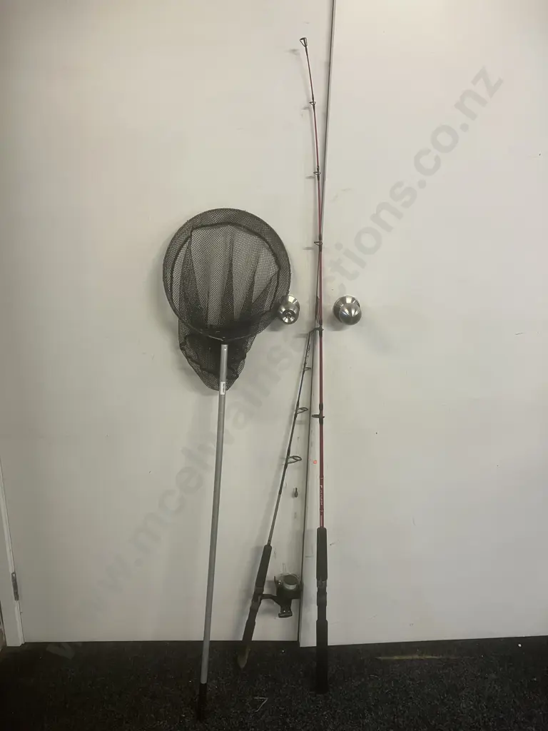 Shimano Kid Stix 551, Kid Stix 341 With R2000 Reel, Aluminum Handled Net Image 1++