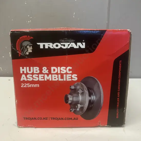 Trojan Hub & Disc Assemblies 225mm TO46335 H&S 5x4 1/2 x 1/2 S/S Disc 1750