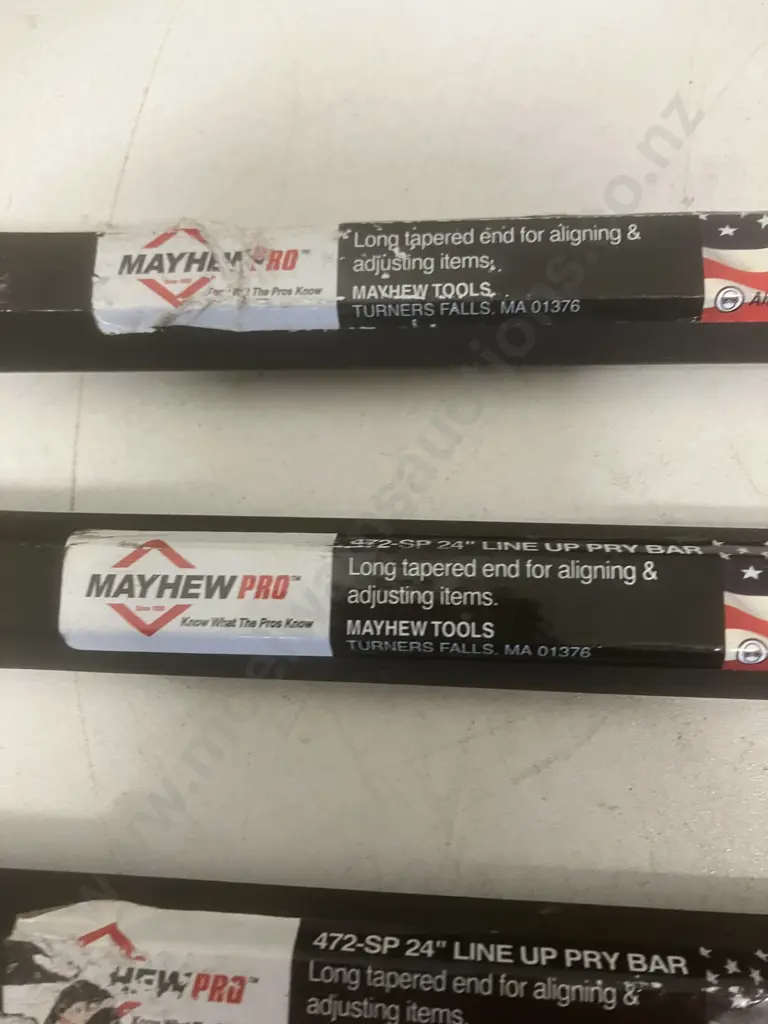 Three x Mayhew Pro 24" Line Up Pry Bar's 472-SP Image 1++