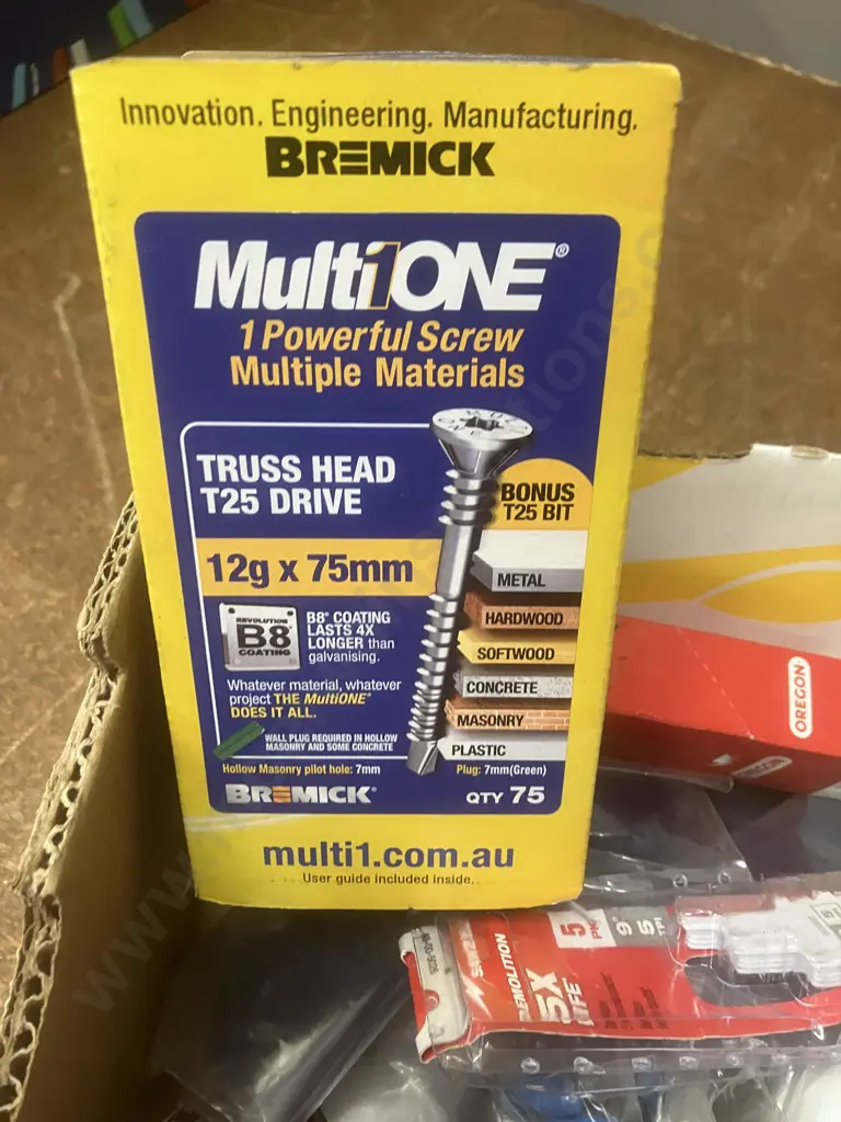 Box Lot 25mm Pipe Crimp, Milwaukee Blade packs, Bremick Pack Etc Image 1++