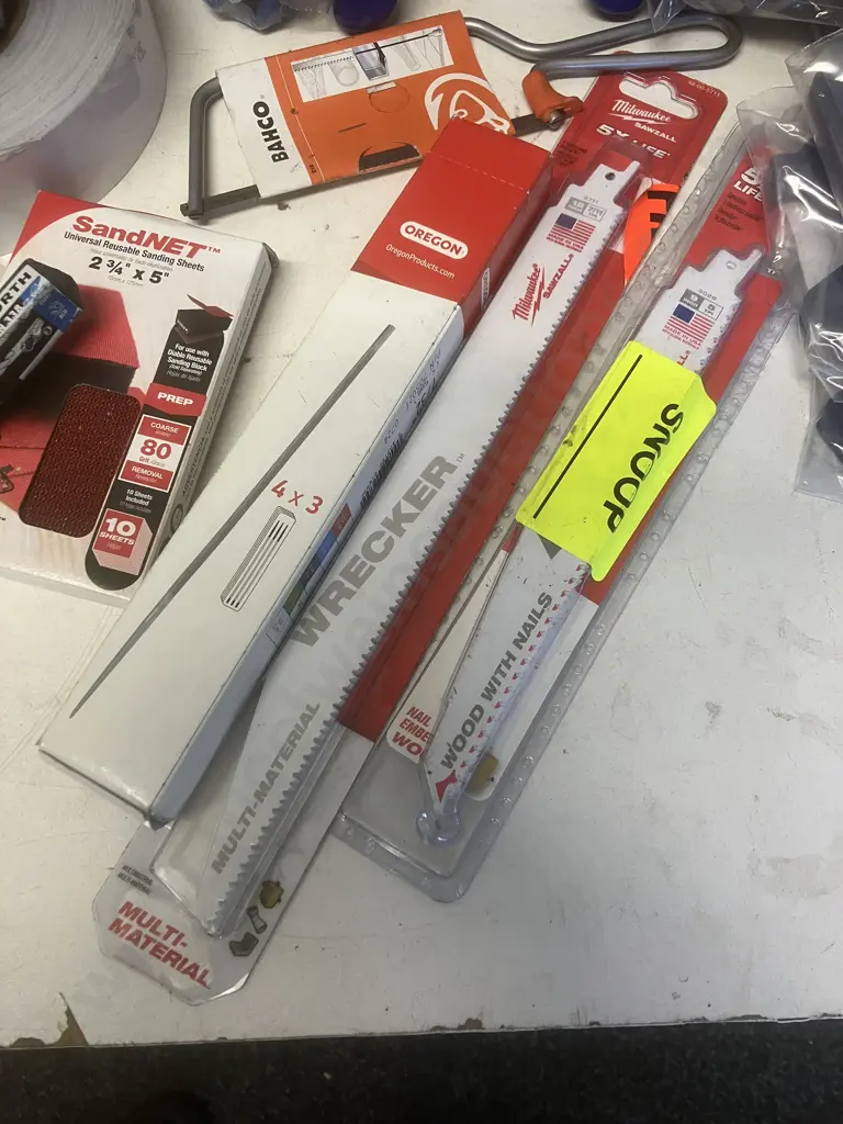 Box Lot 25mm Pipe Crimp, Milwaukee Blade packs, Bremick Pack Etc Image 1++