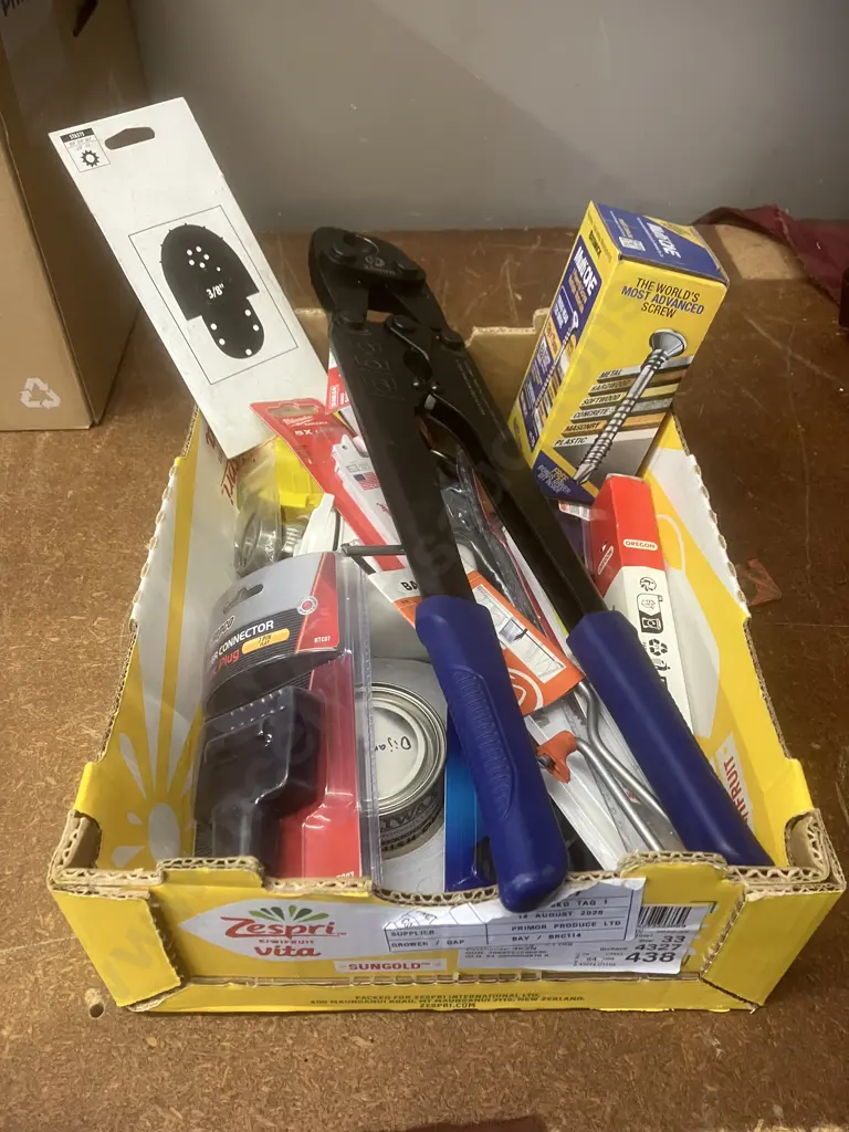 Box Lot 25mm Pipe Crimp, Milwaukee Blade packs, Bremick Pack Etc Image 1++