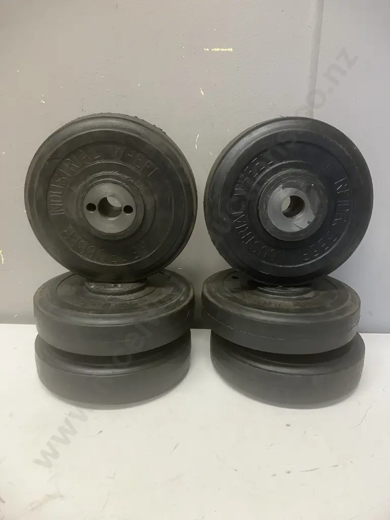 Lot of Six Reidrubber Industrial Wheels 200mm Image 1++