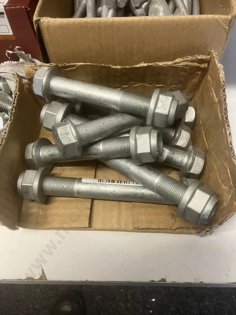 Box lot Assorted Bolts & Nuts Image 1++