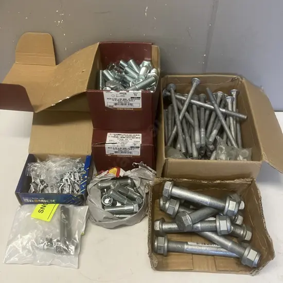 Box lot Assorted Bolts & Nuts