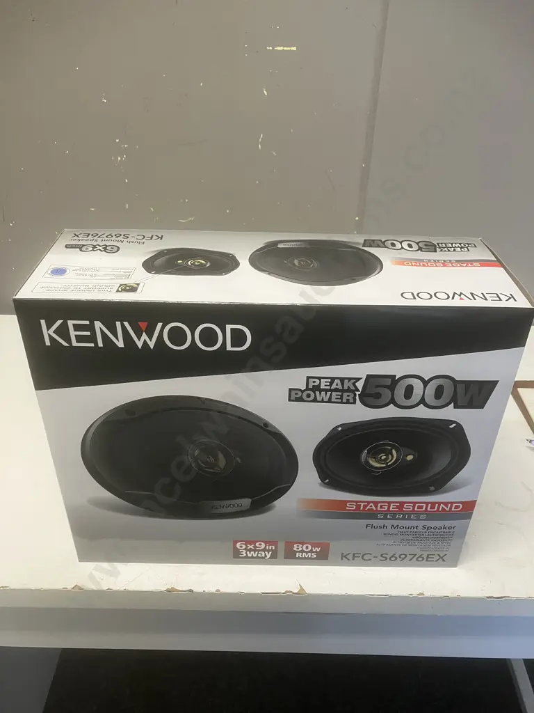 KENWOOD KFC-S6976EX 500Watts / 80RMS 6X9 Flush Mount Speakers - Boxed Image 1++