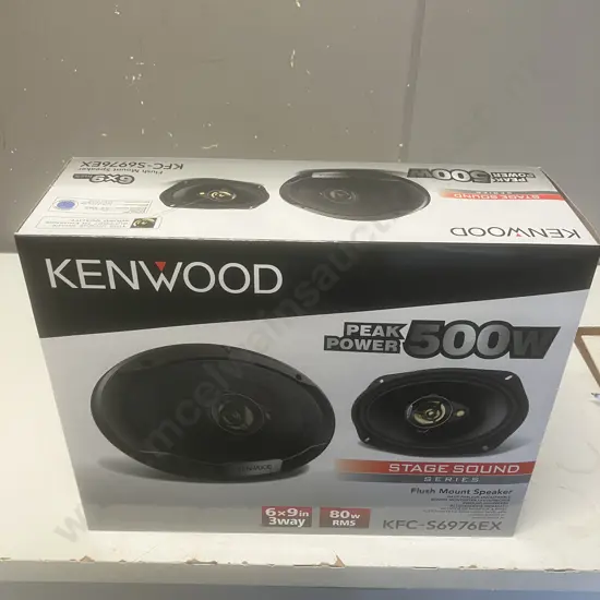 KENWOOD KFC-S6976EX 500Watts / 80RMS 6X9 Flush Mount Speakers - Boxed