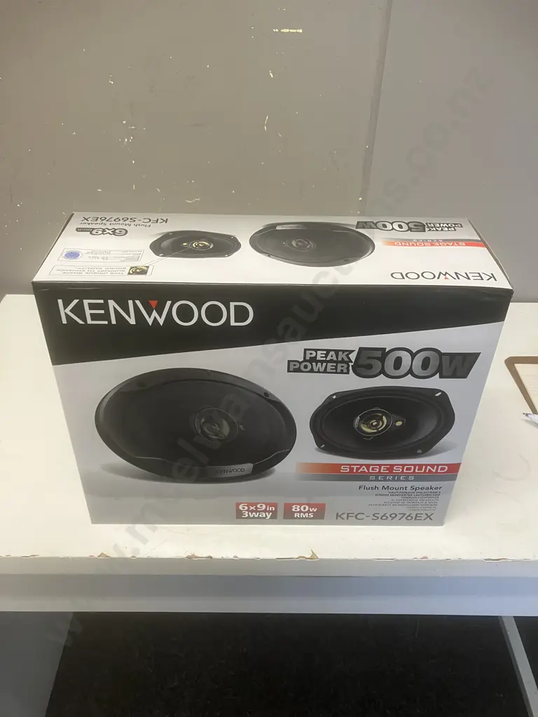 KENWOOD KFC-S6976EX 500Watts / 80RMS 6X9 Flush Mount Speakers - Boxed Image 1++