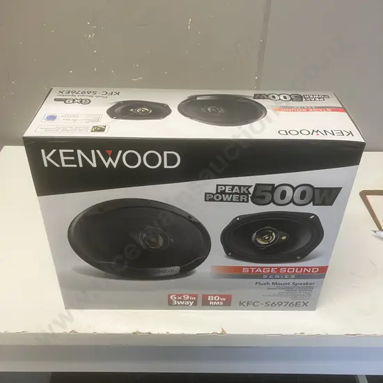 KENWOOD KFC-S6976EX 500Watts / 80RMS 6X9 Flush Mount Speakers - Boxed