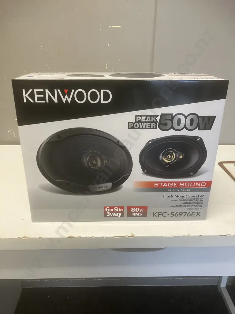 KENWOOD KFC-S6976EX 500Watts / 80RMS 6X9 Flush Mount Speakers - Boxed Image 1++