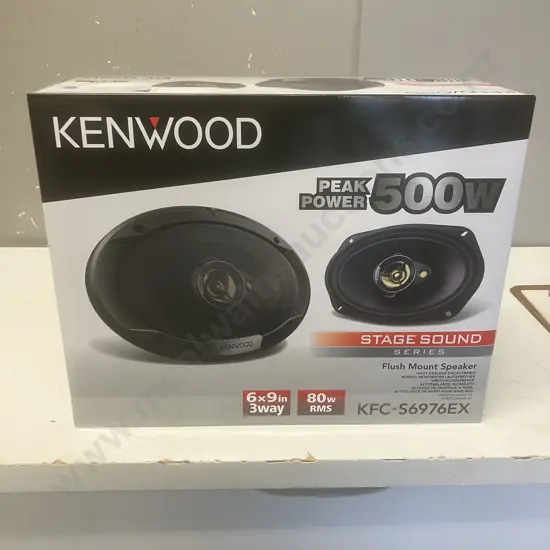 KENWOOD KFC-S6976EX 500Watts / 80RMS 6X9 Flush Mount Speakers - Boxed
