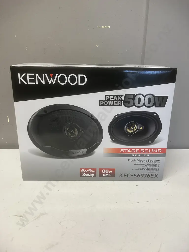 KENWOOD KFC-S6976EX 500Watts / 80RMS 6X9 Flush Mount Speakers - Boxed Image 1++