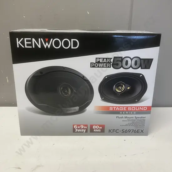 KENWOOD KFC-S6976EX 500Watts / 80RMS 6X9 Flush Mount Speakers - Boxed