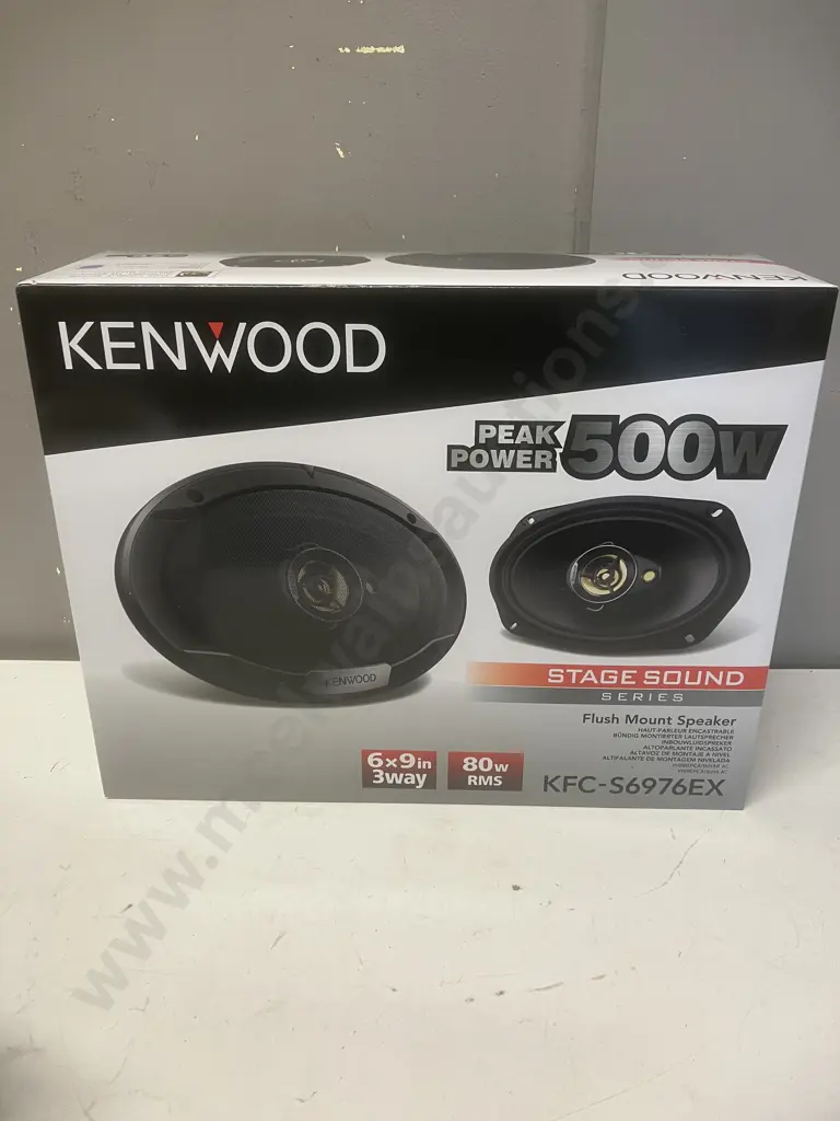 KENWOOD KFC-S6976EX 500Watts / 80RMS 6X9 Flush Mount Speakers - Boxed Image 1++