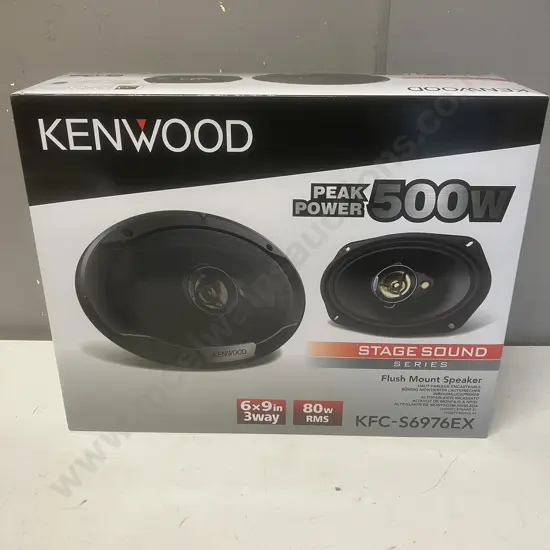 KENWOOD KFC-S6976EX 500Watts / 80RMS 6X9 Flush Mount Speakers - Boxed