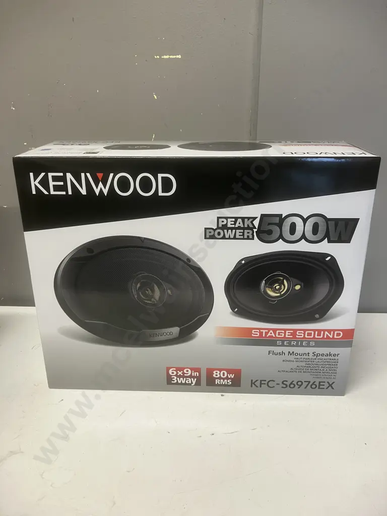 KENWOOD KFC-S6976EX 500Watts / 80RMS 6X9 Flush Mount Speakers - Boxed Image 1++