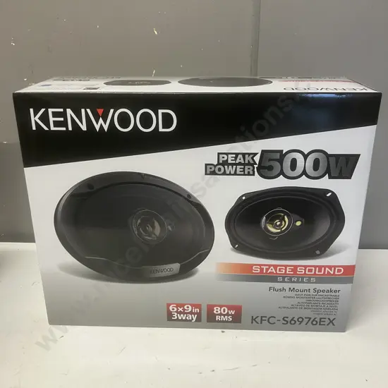 KENWOOD KFC-S6976EX 500Watts / 80RMS 6X9 Flush Mount Speakers - Boxed