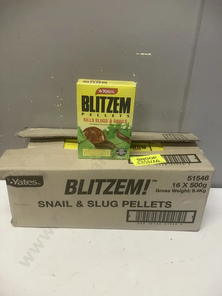 Yates Blitzem Snail & Slug Pellets 12 x 500g Image 1++