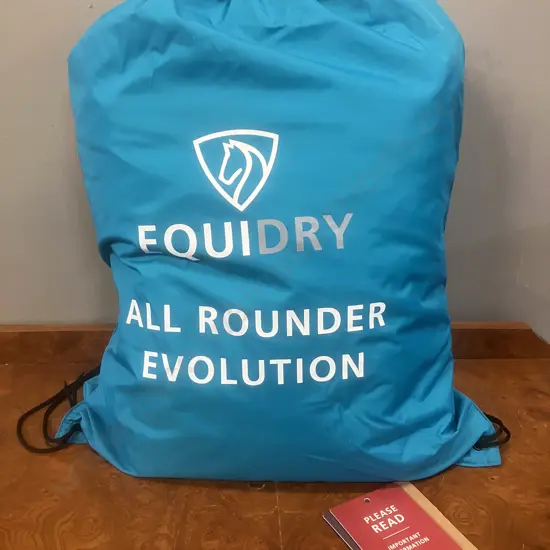 EQUIDRY All Rounder Lux - Evolution Women's / Thick Fleece / Turquoise XS UK 12-16,Faux Fur Hood (New With Tags)