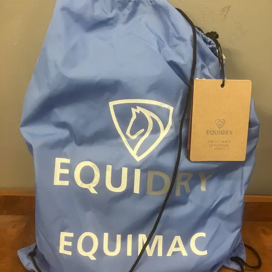 EQUIDRY Equimac - Evolution Women's / Mesh Lined / Sky Blue XS UK 12-16 Stowaway Hood (New With Tags)
