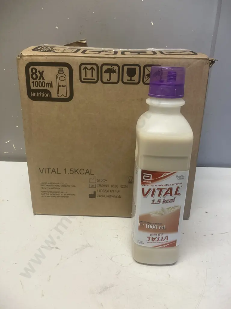 Abbott Vital 1.5kcal 8 x 1000ml Vanilla (Exp 09 / 2026) Image 1++