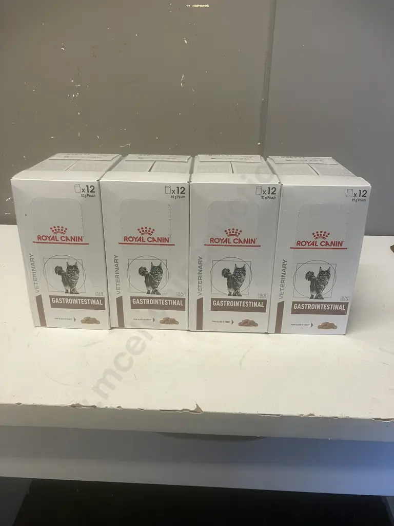 Royal Canin Veterinary Gastrointestinal Thin Slices In Gravy - 4 x Boxes of 12 x 85g Pouches Image 1++