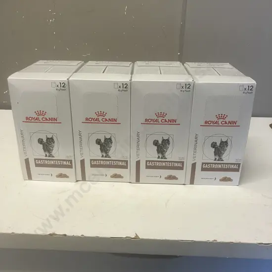 Royal Canin Veterinary Gastrointestinal Thin Slices In Gravy - 4 x Boxes of 12 x 85g Pouches