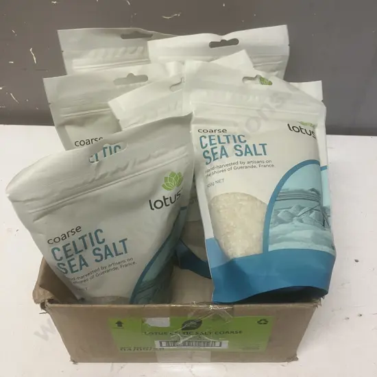 Lotus Celtic Sea Salt Coarse - 500g x 6