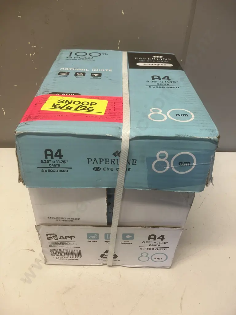 Box Paperline Eye Care Natural White A4 Paper - 5 x 500 Sheets Image 1++