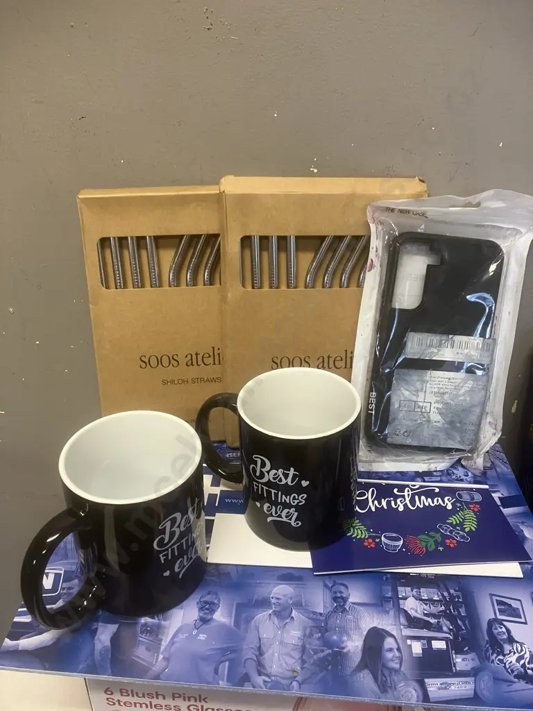 Box Lot S/S Straws, Cups, Cream Etc Image 1++