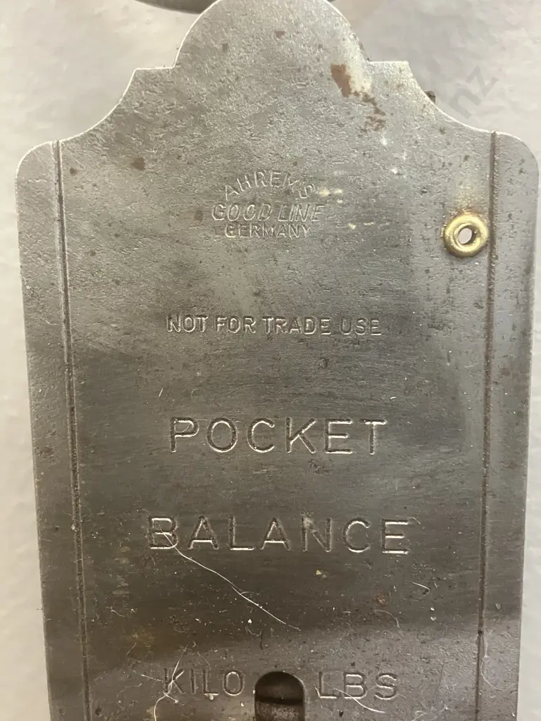 Vintage AHREM’s Pocket Balance Scale Good line Germany - 112 Lbs / 50Kg Image 1++