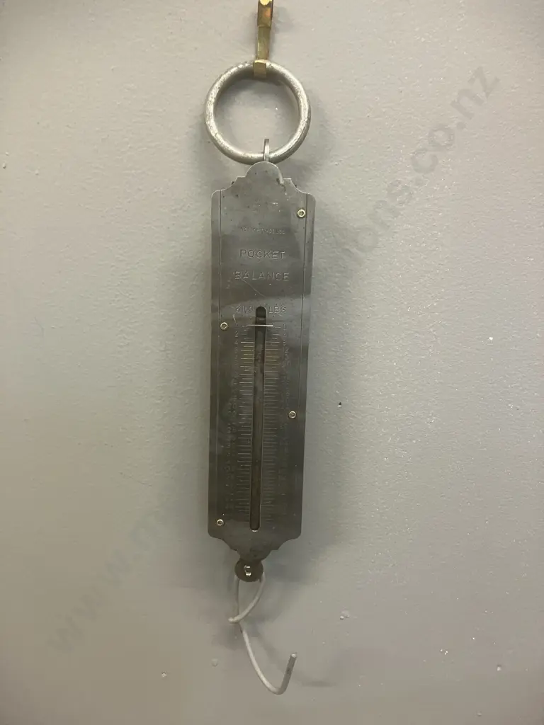 Vintage AHREM’s Pocket Balance Scale Good line Germany - 112 Lbs / 50Kg Image 1++