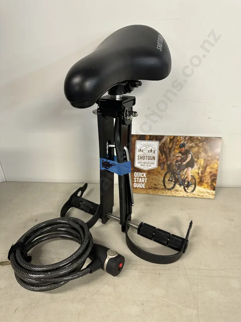 Shot Gun Kids Mountain Bike Seat & Lock With Key Image 1++
