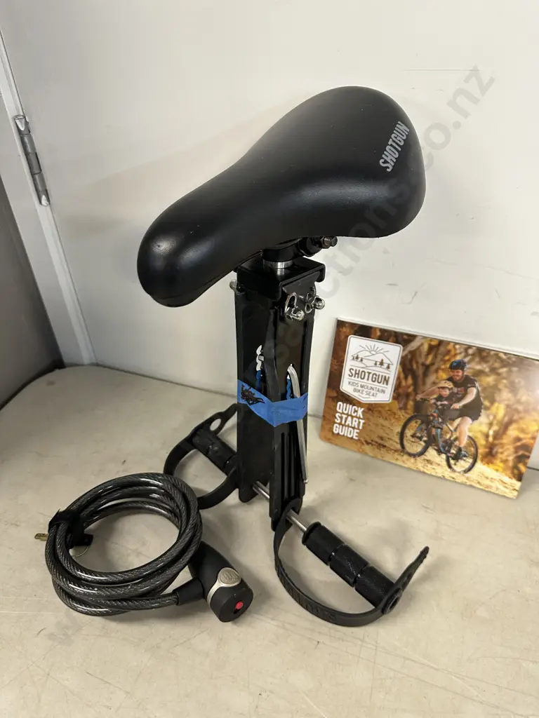 Shot Gun Kids Mountain Bike Seat & Lock With Key Image 1++