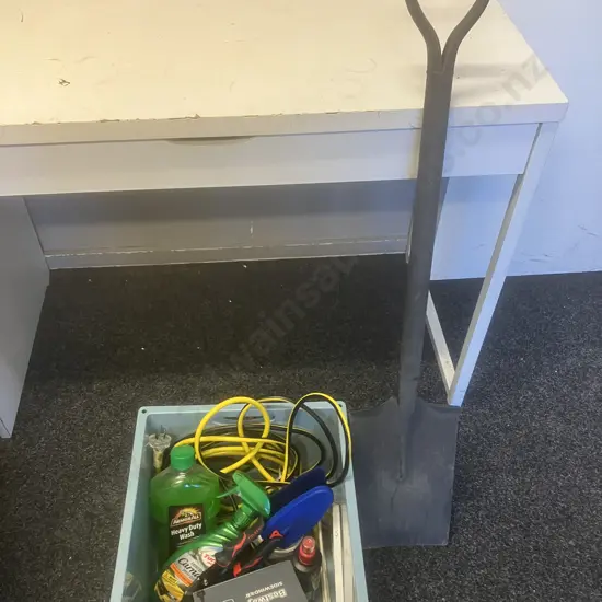 Garden Spade, Tin Snips, Extension lead, Car Cleaning Etc