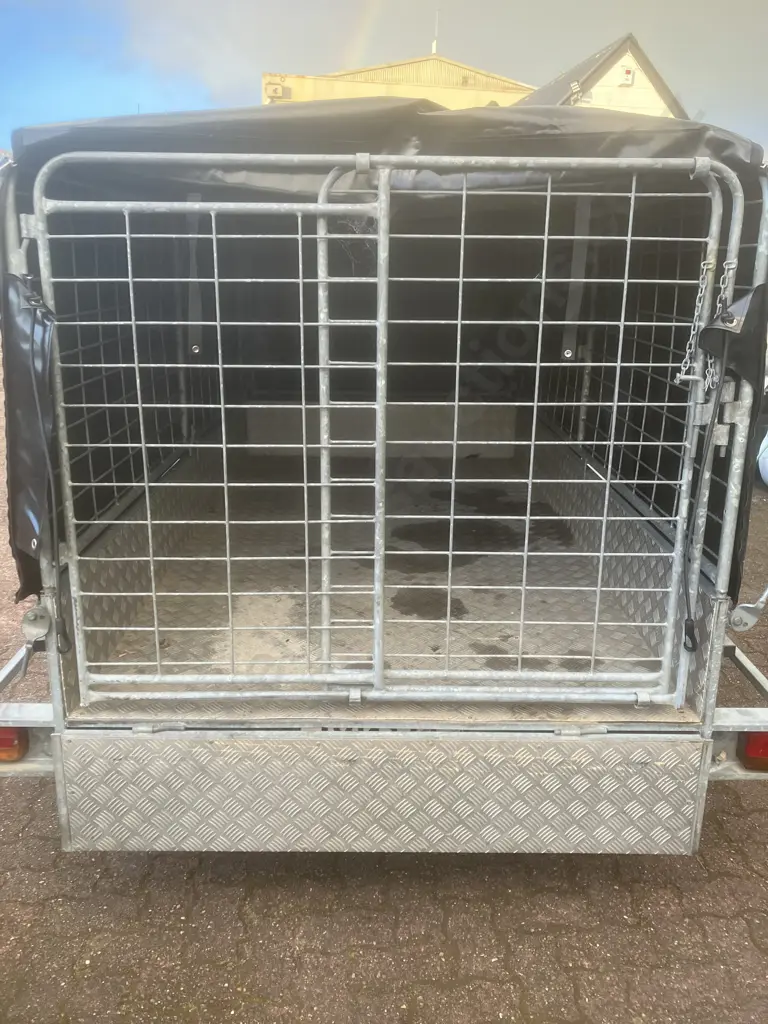 2006 KEA K844T – Single Axle Heavy Duty Tipping Trailer With Cage & Trailer Cover, Reg 21/12/2026, WOF, New Spare Tyre Image 1++